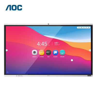 AOC 65英寸4K会议平板65T14MC会议一体机电子白板 内置摄像头麦克风