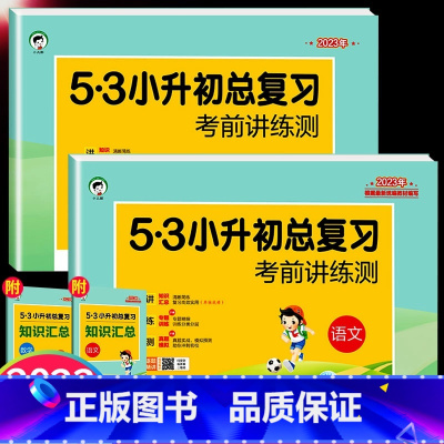 语+数[全套2本] 小学通用 [正版]版53小升初系统总复习资料语文数学英语试卷测试人教版专项训练题六年级下册小学升初中