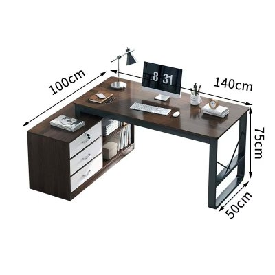 金菲罗格带侧柜办公桌