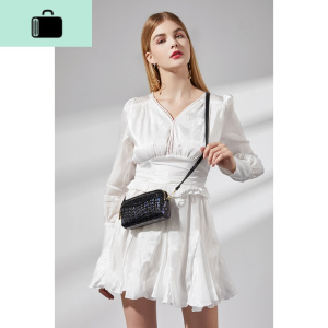 手拿包女小包大容量2020新款时尚皮牛皮手抓包零钱包手机斜挎包NEW LAKE 蓝紫色(带长肩带+短手腕带)女斜挎包 蓝紫色(带长肩带+短手腕带)