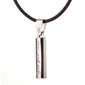 梦克拉Mkela 钨金情侣吊坠 爱 one and only 时尚男女款项坠