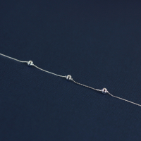 福利特价925纯银手链森系个性简约韩版单层圆珠转运珠手链送女朋友老婆情人节七夕生日礼物