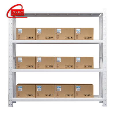 DXBG仓库仓储货架四层金属五金货架家用中型重型置物架展示架子200KG150*50*200白色