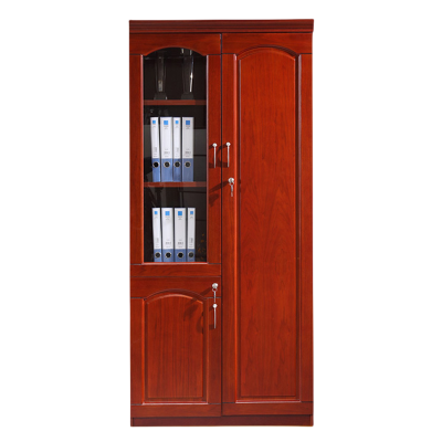 迅迈 2门文件柜 木皮油漆衣柜书柜 书橱文件柜 办公室资料柜 档案柜 储物柜二门