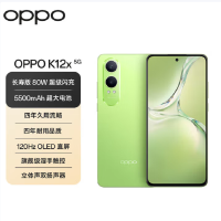 OPPO K12x 凝光绿 12GB+512GB 骁龙695 5G芯 80W闪充 5500mAh大电池 5G智能手机