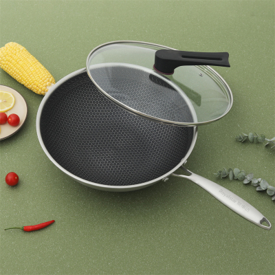 荣事达RC-JG32SN-格林不锈钢蜂窝炒锅