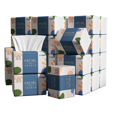 织梦 抽取式纸面巾5层80抽每包原生木浆抽纸实惠装餐巾纸家庭装纸抽卫生纸家用母婴可用 24包箱装