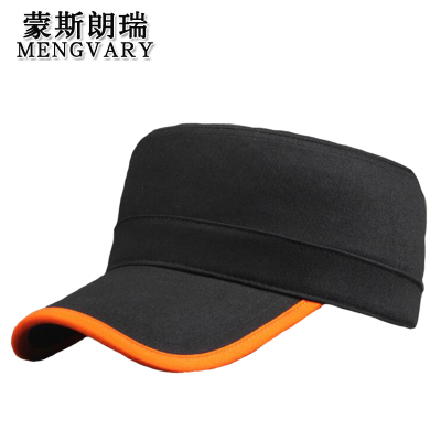 蒙斯朗瑞户外帽子男韩版休闲鸭舌帽女防晒百搭四季通用遮阳帽中老年平顶棒球帽潮透气