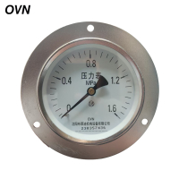 OVN 普通压力表 Y-100轴向带边 块