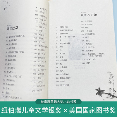 十岁那年 [正版]十岁那年 追梦的孩子长青藤国际大奖小说书系 6-9-12-15岁中小学生三四五年级课外阅读书读书籍 儿