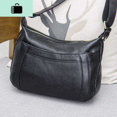 女士软皮妈妈包女大包多层斜背新月包2020新款皮简约单肩斜挎包NEW LAKE女斜挎包