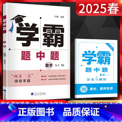 数学 九年级下 [正版]2025春 学霸题中题九年级下册数学北师大版初中九年级数学学霸同步训练初三数学练习册学霸九年级下