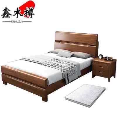 鑫木樽宿舍床+床垫+床头柜150*200*100cm套