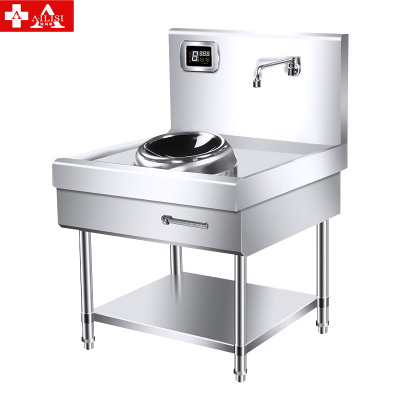 埃利斯(AILISI)大功率商用电炒灶电磁炉电灶台酒店饭店厨房单头双头电炒炉火锅电灶台电炒炉LC-XCL15k-01