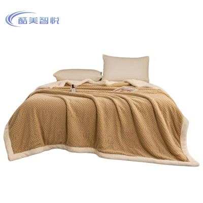 酷美智悦 毛毯棕色150*200cm KM-FZ143 条