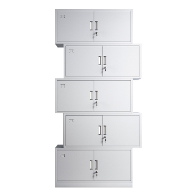 帅畅收纳柜财务档案柜资料柜加厚文件柜办公室带锁铁皮柜分五节