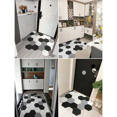家柏饰(CORATED)北欧进地垫家用入户口地毯垫厨房卫生间浴室防滑垫丝圈脚垫