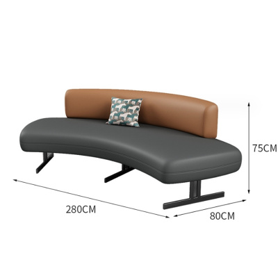 白寅 BY-SHSSF-003 280厘米长沙发 深灰色(单位:张)