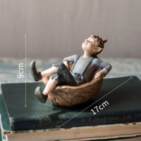 美帮汇森林精灵手绘树脂摆件系列装饰梦幻少女乡村 午后小憩Leshy