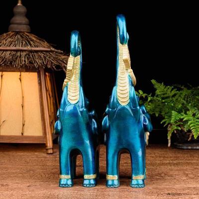美帮汇大象摆件象 铜富贵大象摆件一对家居客厅装饰品