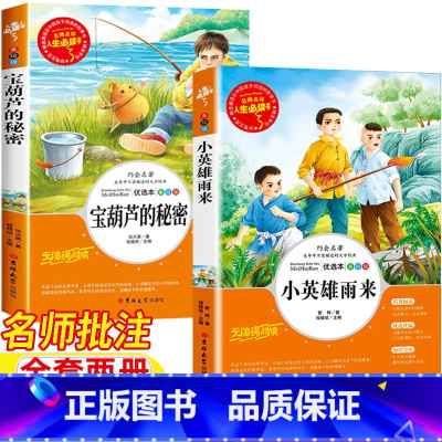 [全2册]宝葫芦的秘密+小英雄雨来 [正版]宝葫芦的秘密四年级下册必读张天翼著小英雄雨来管桦原著完整版名师导读带批注读后