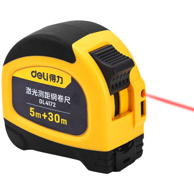 得力 激光数显测距钢卷尺5+30m DL4172 单位:把