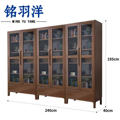 铭羽洋书柜玻璃台