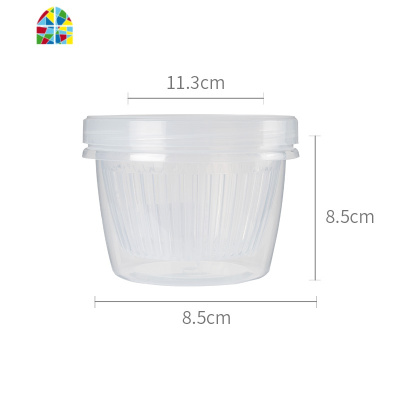 葱花保鲜盒带盖双层沥水冰箱密封盒水果葱姜蒜收纳盒子 FENGHOU