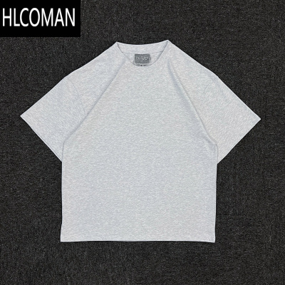 HLCOMAN好穿不透 美式255G 纯色简约素色宽松健身内搭短袖T恤男女款