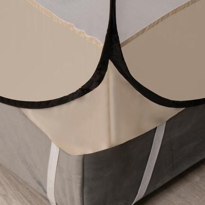 美帮汇蒙古包蚊帐家用免安装1.8m床上防摔儿童1.5米1.2米2米可折叠纹帐