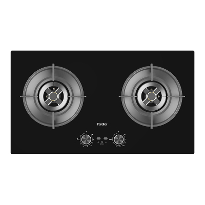 Fardior/法迪欧燃气灶JZT-2B903台嵌两用天然气灶具钢化玻璃面板5.2kW大火力家用燃气灶 一级能效
