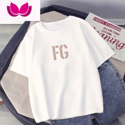 七斓短袖t恤男夏季港风ins圆领休闲上衣服夏装五分袖体恤