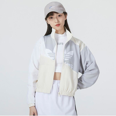 adidas/阿迪达斯三叶草外套运动休闲舒适梭织女装夹克HC7054 D