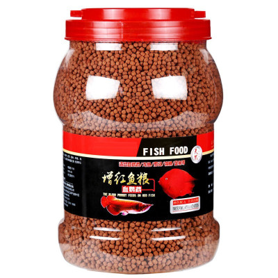血鹦鹉鱼食增红增色增艳鱼饲料锦鲤鱼食鱼虾南极磷虾干乌龟粮龙鱼发财鱼锦鲤鱼饲料鱼粮