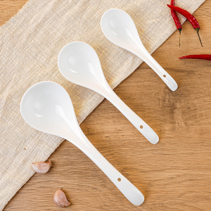 [补贴10%]陶瓷汤勺长柄骨瓷家用大号厨具餐具勺粥勺勺子调羹盛汤大汤耐高温
