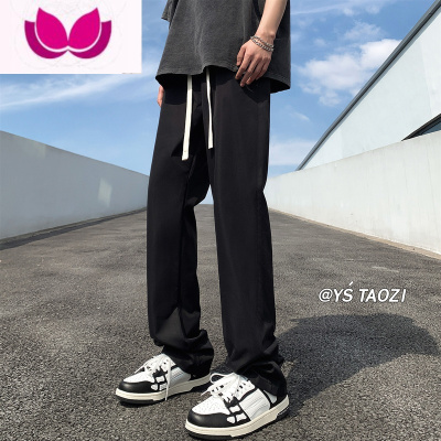 七斓日系垂感西裤男高街直筒宽松休闲裤夏季抽绳cleanfit裤子西装裤