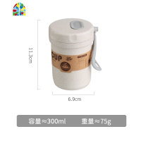 上班族带饭的饭盒学生可装汤餐盒带餐具可微波炉加热易清洗便当盒 FENGHOU 白色1.4L