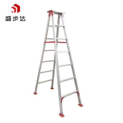 盛步达加厚铝合金人字梯 2.7m高含顶9步 SD-LRZ27 个