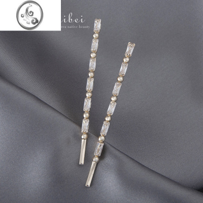 JiMi简约百搭水钻发夹超闪满钻一字夹ins网红少女刘海夹发卡韩国发饰