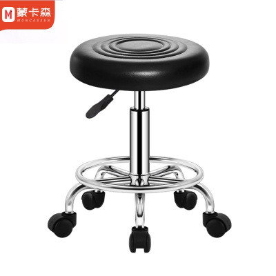 蒙卡森 MONCASSEN 吧台椅旋转升降实验椅子凳/把(轮子款)