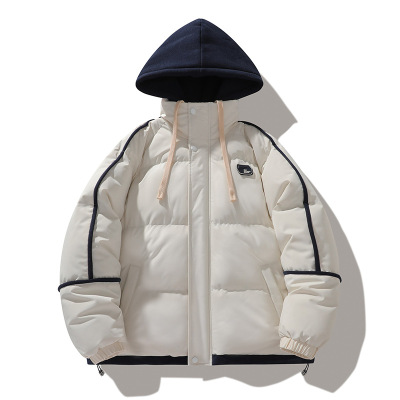 男装秋冬季新款男士棉衣美式潮牌情侣款百搭宽松连帽加厚棉服外套