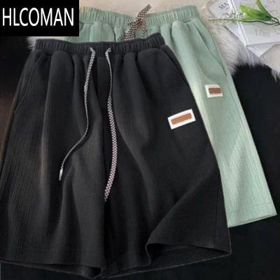 HLCOMAN运动休闲短裤男ins潮流百搭宽松薄款沙滩裤衩夏季居家睡裤中裤子