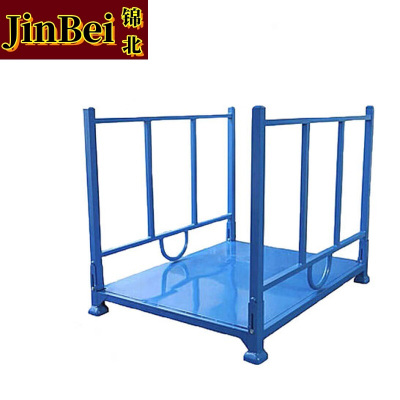 锦北仓库插管堆垛架巧固架堆叠冷库货架高架码垛架布料架折叠款加底板1500*1500*1500mm