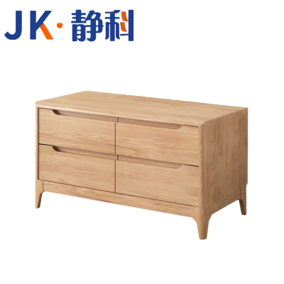 静科橡胶木床头柜800*380*530mm个