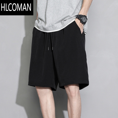 HLCOMAN冰丝速干短裤男夏季宽松薄款运动裤大码青少年休闲沙滩篮球五分裤