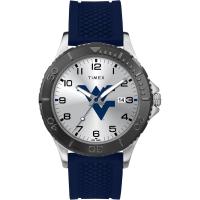 TIMEX/天美时男士运动腕表蓝硅胶表带银盘西弗吉尼亚大学山地人队