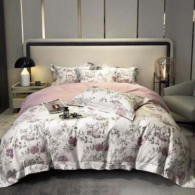 雅鹿 60支贡缎长绒棉四件套