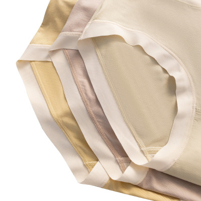 云感氧护~无痕女士内裤高腰舒适透气三角裤女桑蚕丝裆女士内裤