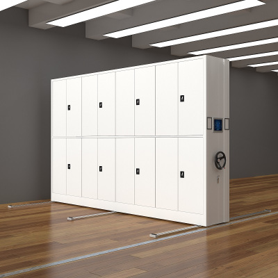 臻远 智能密集架移动式档案柜钢制轨道智能密集架一列4组