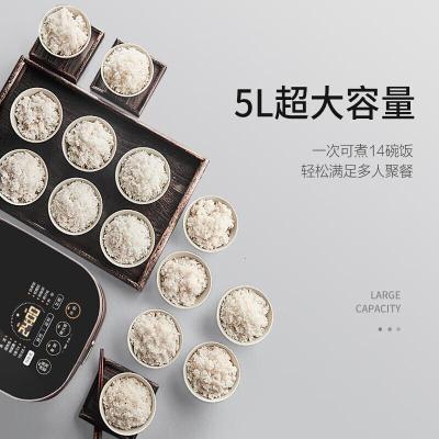 苏泊尔(SUPOR)电饭煲电饭锅5LIH电磁加热精铁球釜2-8人双蒸架安全童锁家用智能微压多功能电饭煲 5L